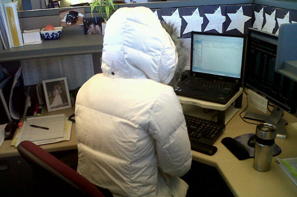 How to Stay Warm in a Cold Office